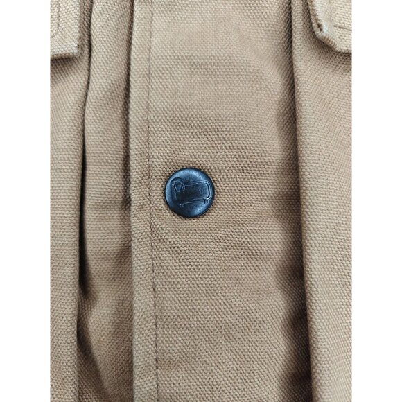 Vintage Woolrich Hunting Vest Sz L Snap On Utility Back Pocket Fleece Lined USA - Picture 13 of 15